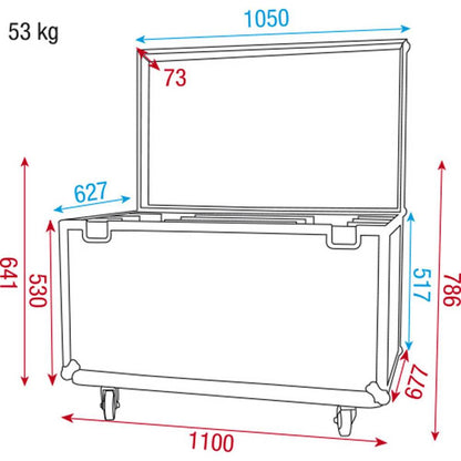 DAP LCA-SUN1 FLIGHTCASE VOOR 8X SUNSTRIP ACTIVE