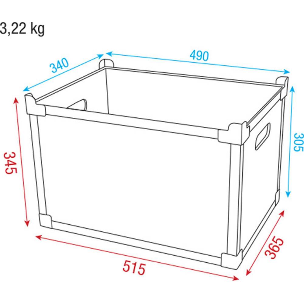 DAP UCA-SCV4 STACK CASE H4 VALUE LINE STABELBARE FLIGHTCASE