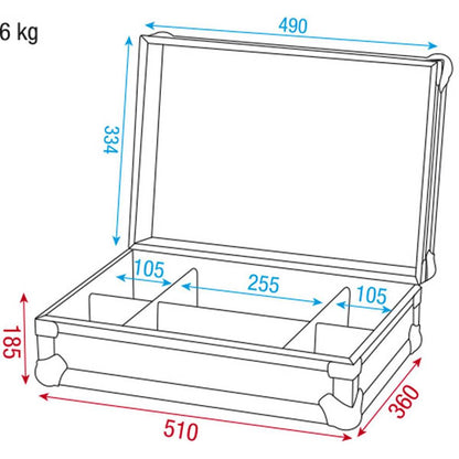 DAP UCA-TOOL1 ROADIE FLIGHTCASE
