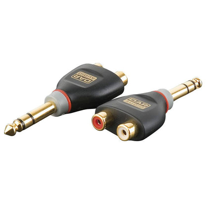 DAP XGA18 JACK STEREO MALE NAAR 2X RCA FEMALE ADAPTER