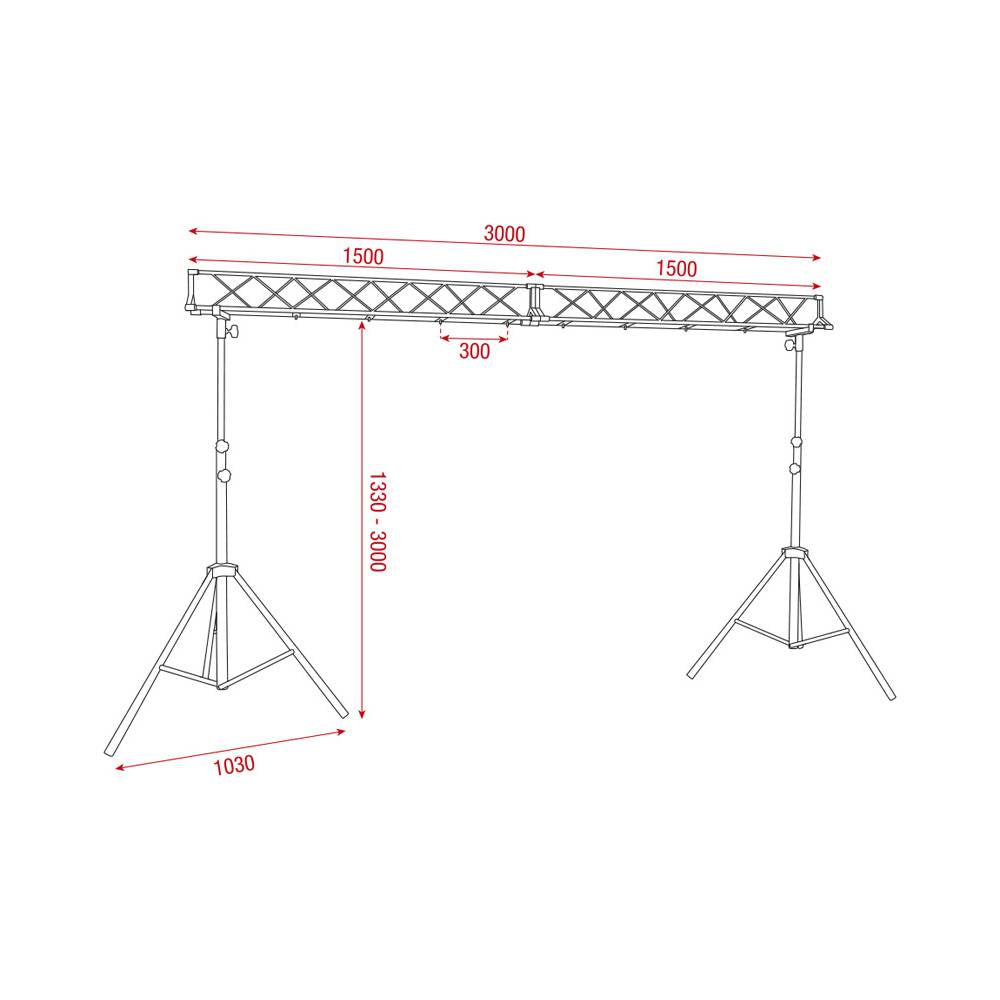 SHOWTEC LICHTBRUG 3M
