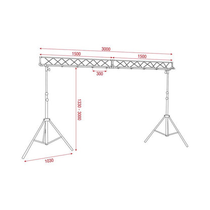 SHOWTEC LICHTBRUG 3M
