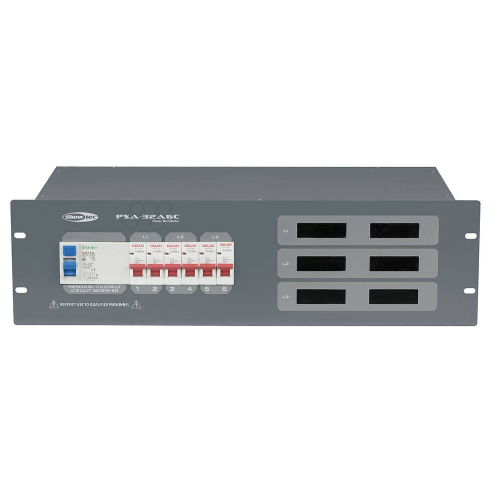 SHOWTEC PSA-32A6C KRACHTSTROOM VERDELER 32A